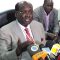 Dr. Barnaba Marial Benjamin speaking to the press in Juba [©Gurtong/ Waakhe Wudu]